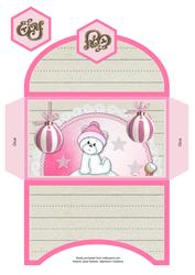Pink Igloo Bears Money Wallet