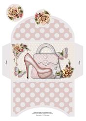 Pink Shoes & Handbag Money Wallet