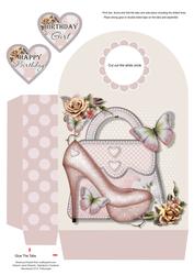 Pink Shoes & Handbag Large Gift Bag