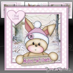 Bunny's 1st Christmas Pink Mini Kit