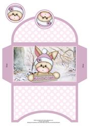 Bunny's 1st Christmas Pink Money Wallet