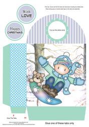 Andy on Snowboard Large Gift Bag