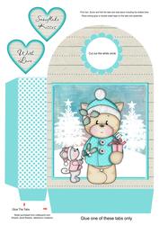 Christmas Kitty & Friend Large Gift Bag
