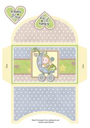 Baby Boy Buggy Money Wallet