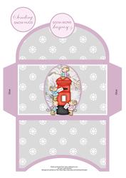 Post Box Mice Christmas Money Wallet