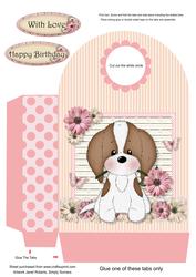 Charlie with Flower Large Gift Bag