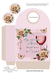 Age and Glasses of Wine Large Gift Bag