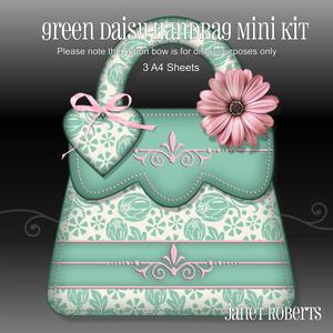 Green Daisy Handbag Shaped Mini Kit