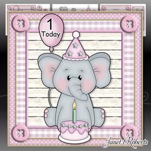 Birthday Ella Elephant Mini Kit with Ages