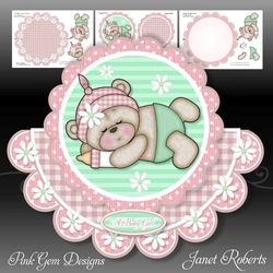New Baby Sleeping Bella Rocker Card Mini Kit