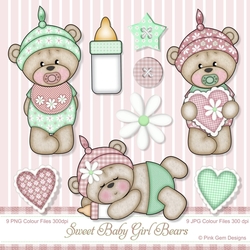 Sweet Baby Girl Bears