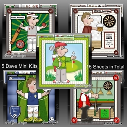 cup719482_2053 - Dave Bumper Kit - 5 Mini Kits - Male Birthday, Fathers Day