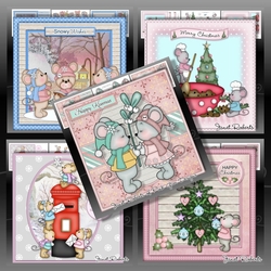Christmas Mice Bumper Kit - 5 Mini Kits