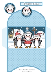 Penguin Carols Christmas Money Wallet