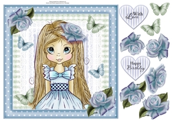 Pretty Poppy in Blue