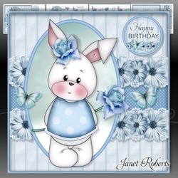 Happy Birthday Bunny Mini Kit. Mothers Day. Easter. Birthday.