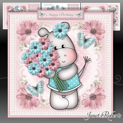 Henrietta Hippo with Flowers Mini Kit