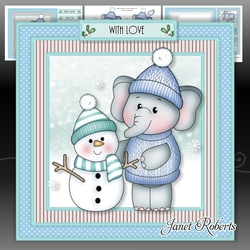 Ella with Snowman Mini Kit