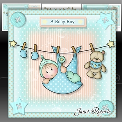 Baby Boy Washing Line Mini Kit