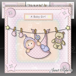 Baby Girl Washing Line Mini Kit