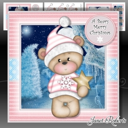 A Beary Merry Christmas Pink Mini Kit