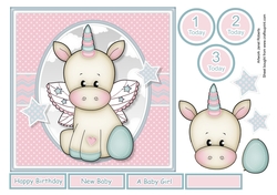 Baby Girl Unicorn With Ages 1 to 3 years
