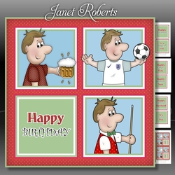 Dave Birthday Squares Mini Kit