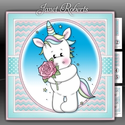 Unicorn with Rose mini Kit with Ages 1 - 6 yrs