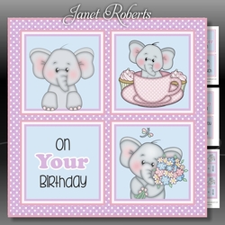 Ella Birthday Squares 2 Mini Kit
