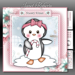 Penguin with Candy Cane Mini Kit