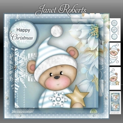 Christmas Teddy Blue Mini Kit