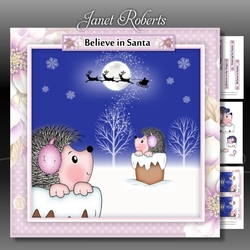 Believe in Santa Hedgies Mini Kit