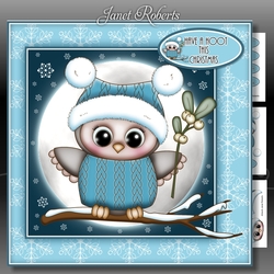 Olivia Owl With Mistletoe Mini Kit