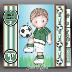 Football Andy 2 Green Mini Kit With Ages 3 to 7 yrs