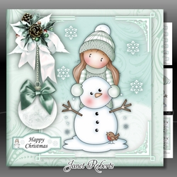 Chloe With Snowman 2 Mini Kit