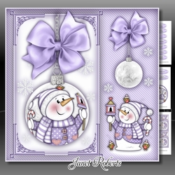 Chilly With Bird House Bauble Lilac Mini Kit