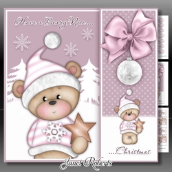 Beary Nice Christmas Pink Mini Kit