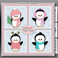 Penguin Kisses Squares Mini Kit