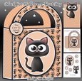 Black Cat Halloween Treat Bag