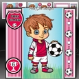 Football Boy Red Mini Kit With Ages 3 to 7 Yrs