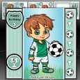 Football Boy Green Mini Kit With Ages 3 to 7 Yrs