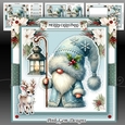 Blue Christmas Gnome Mini Kit