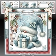 Blue Christmas Gnome 2 Mini Kit