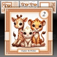 Birthday Animals With Ages 1 to 8 Yrs