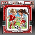 Football Girls Red Mini Kit