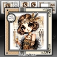 Art Deco Champagne Birthday