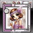 Art Deco Champagne Birthday Lilac Mini Kit