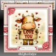 Romantic Cow Anniversary/Valentines/Birthday