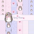 Spring Blossom Hedgehog 14 Sheet Paper Set