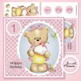 Cupcake Bella - Cute Teddy Birthday Card